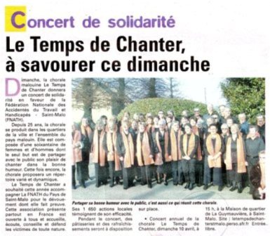 Affiche concert FNATH