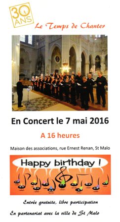 Affiche concert 30 ans