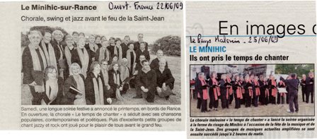 Presse f�te musique 2009